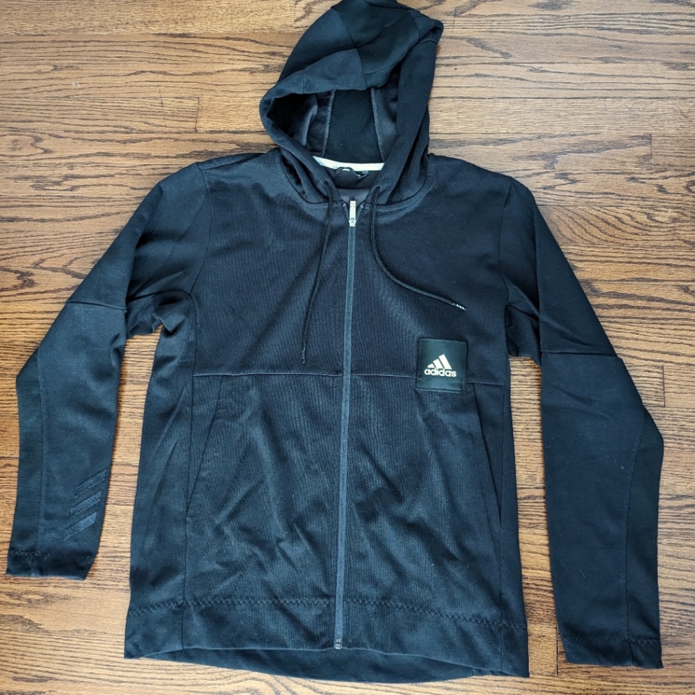 Adidas Zip Up Black Large